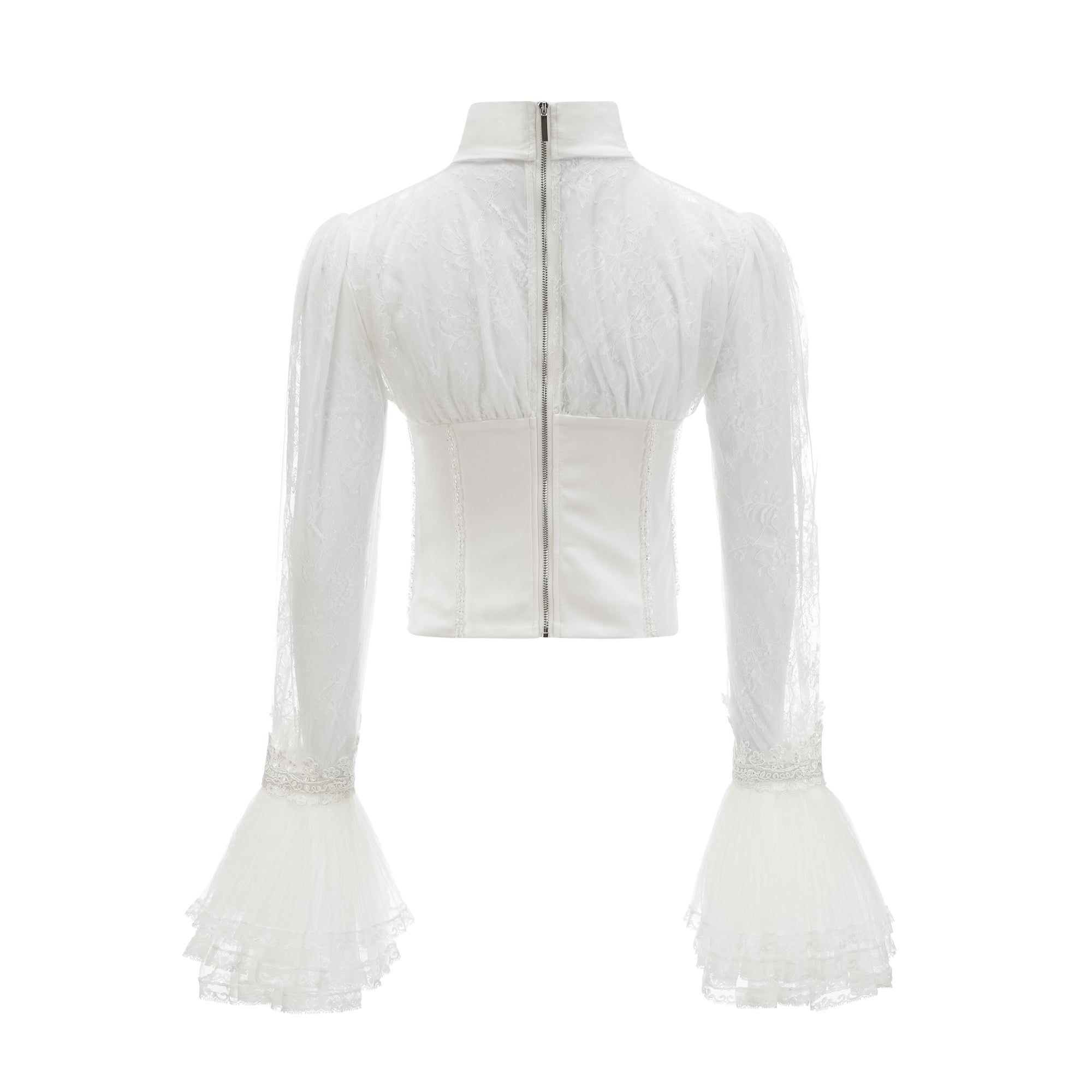 ELLICA SEMI-SHEER CROPPED TOP FOR NIGHT OUT