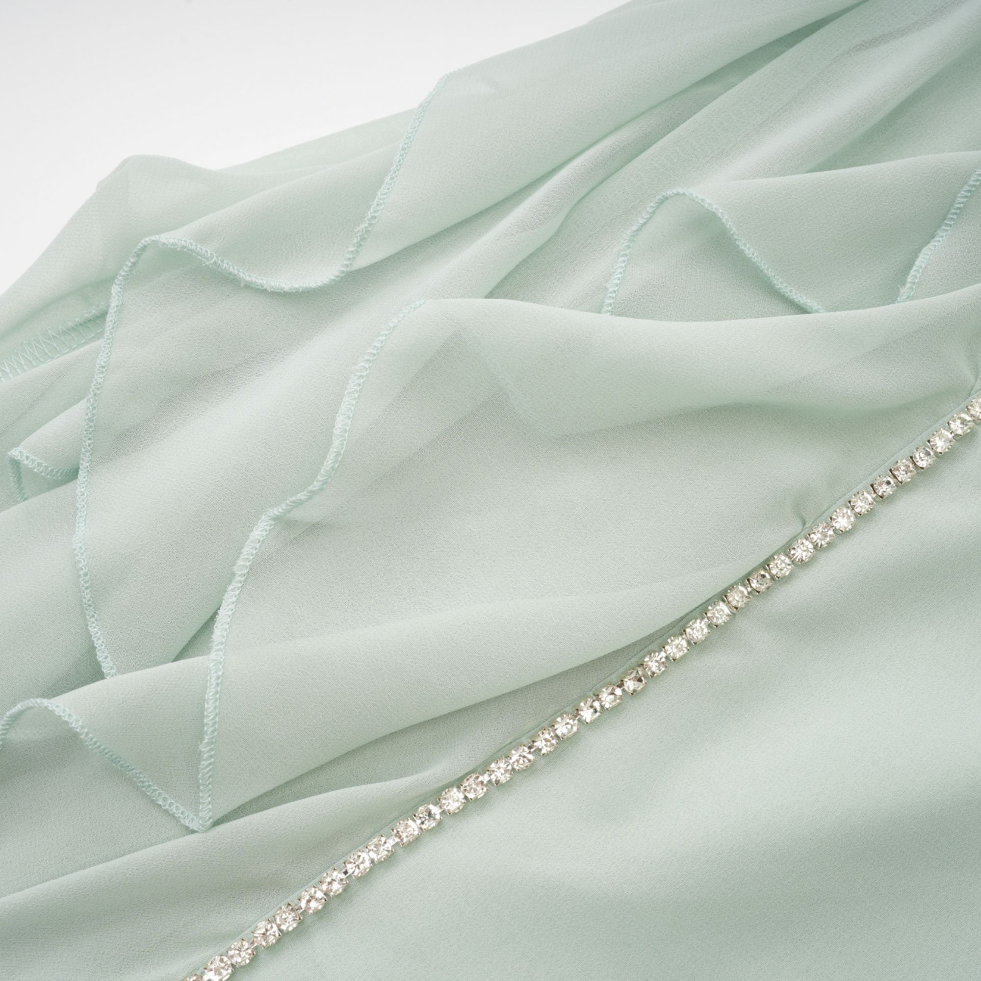 SNY07856 SALILAH EMBELLISHED RUFFLED COCKTAIL DRESS