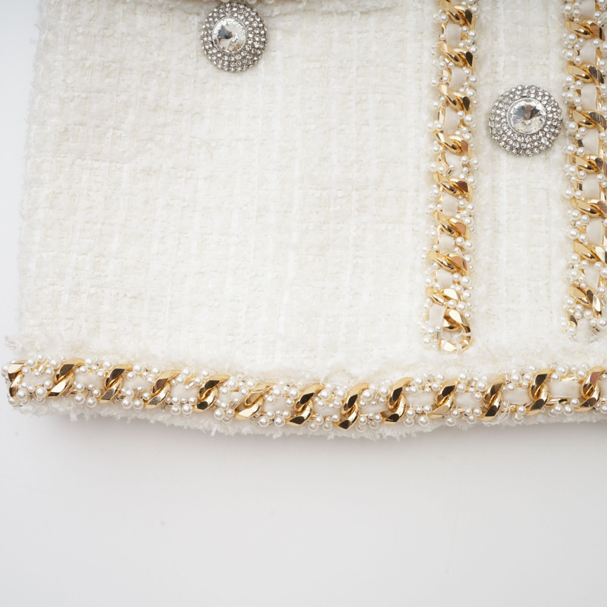 CESCA CRYSTAL TWEED MINI DRESS FOR EVENTS