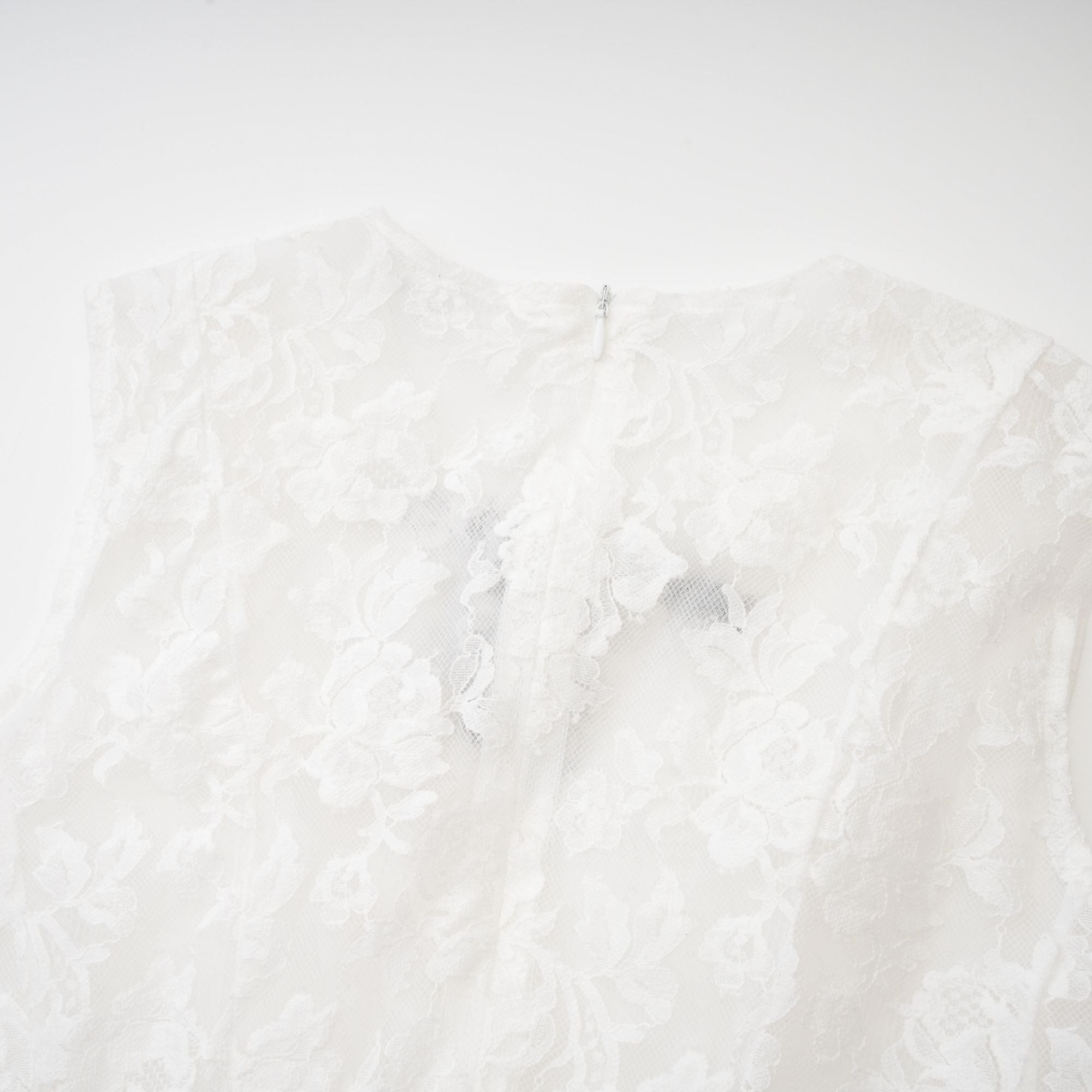 LANETTA GUIPURE LACE TULLE SKIRT DRESS FOR WEDDING