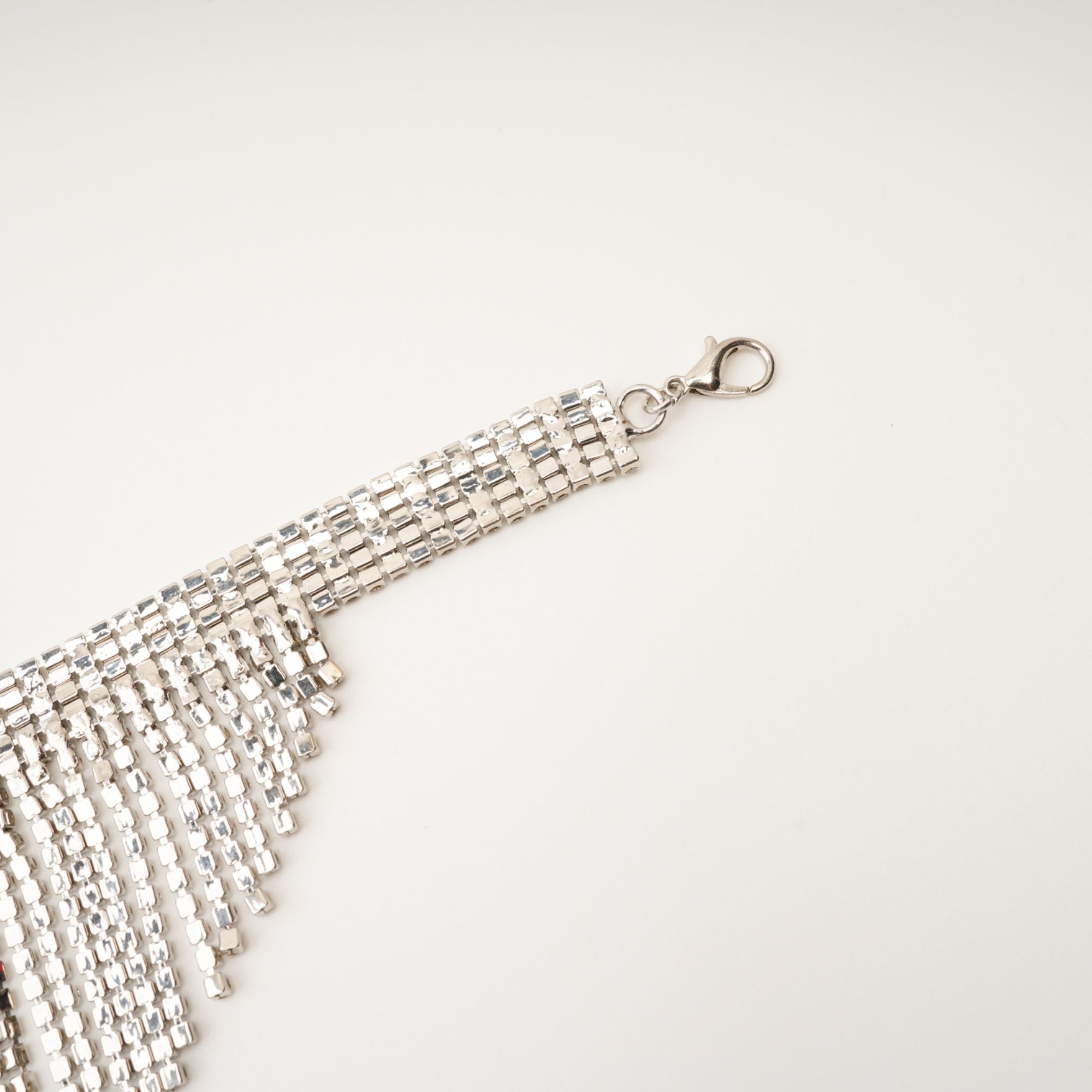 NATASSIA FRINGED CRYSTAL NECKLACE FOR EVENING