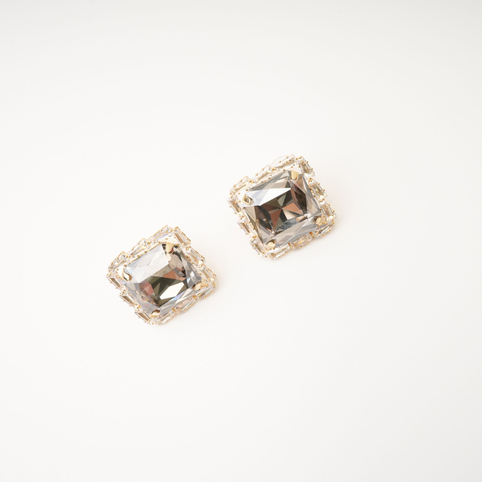 SOLADA EMBELLISHED SQUARE EARRINGS FOR EVENTS