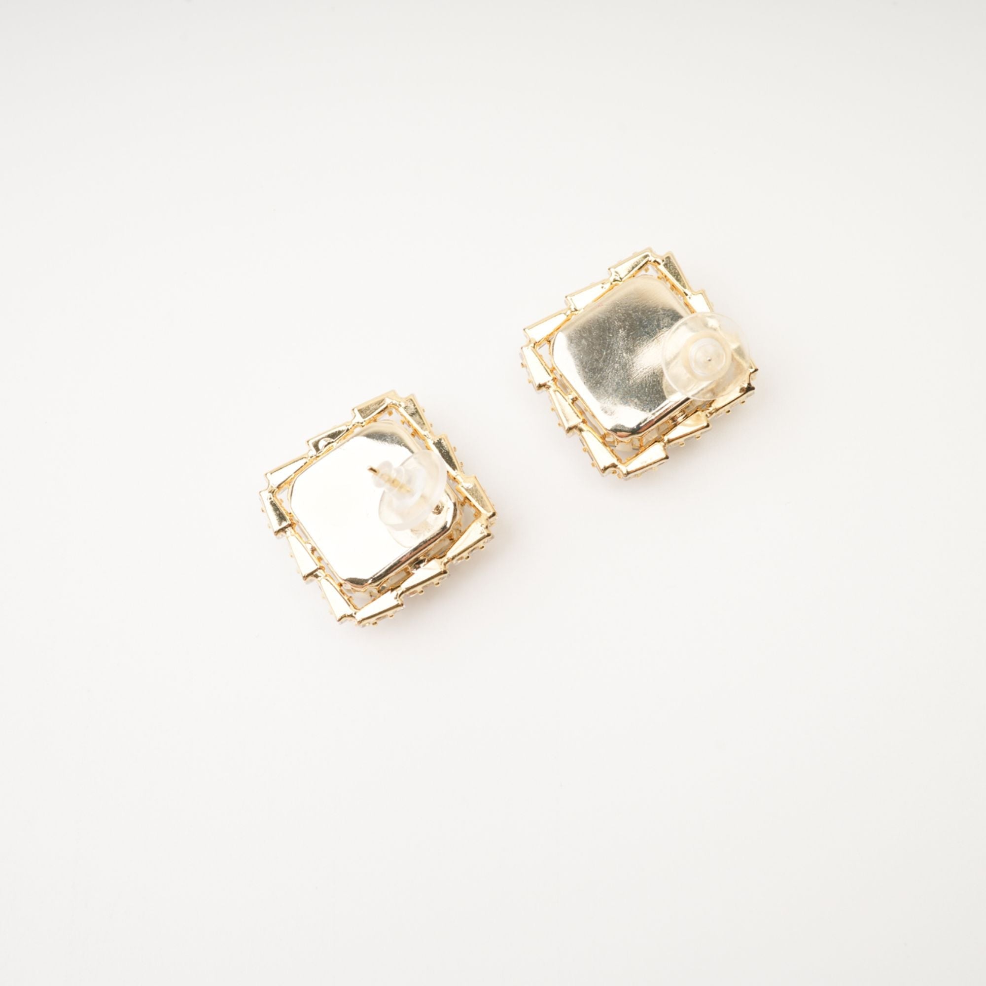SOLADA EMBELLISHED SQUARE EARRINGS FOR EVENTS