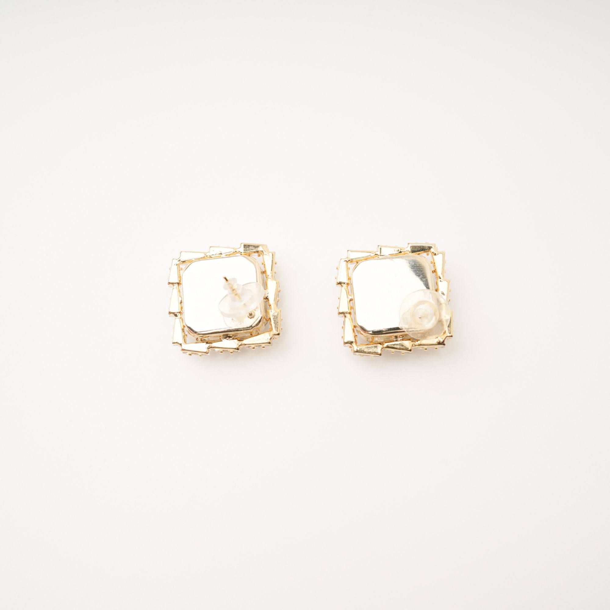 SOLADA EMBELLISHED SQUARE EARRINGS FOR EVENTS