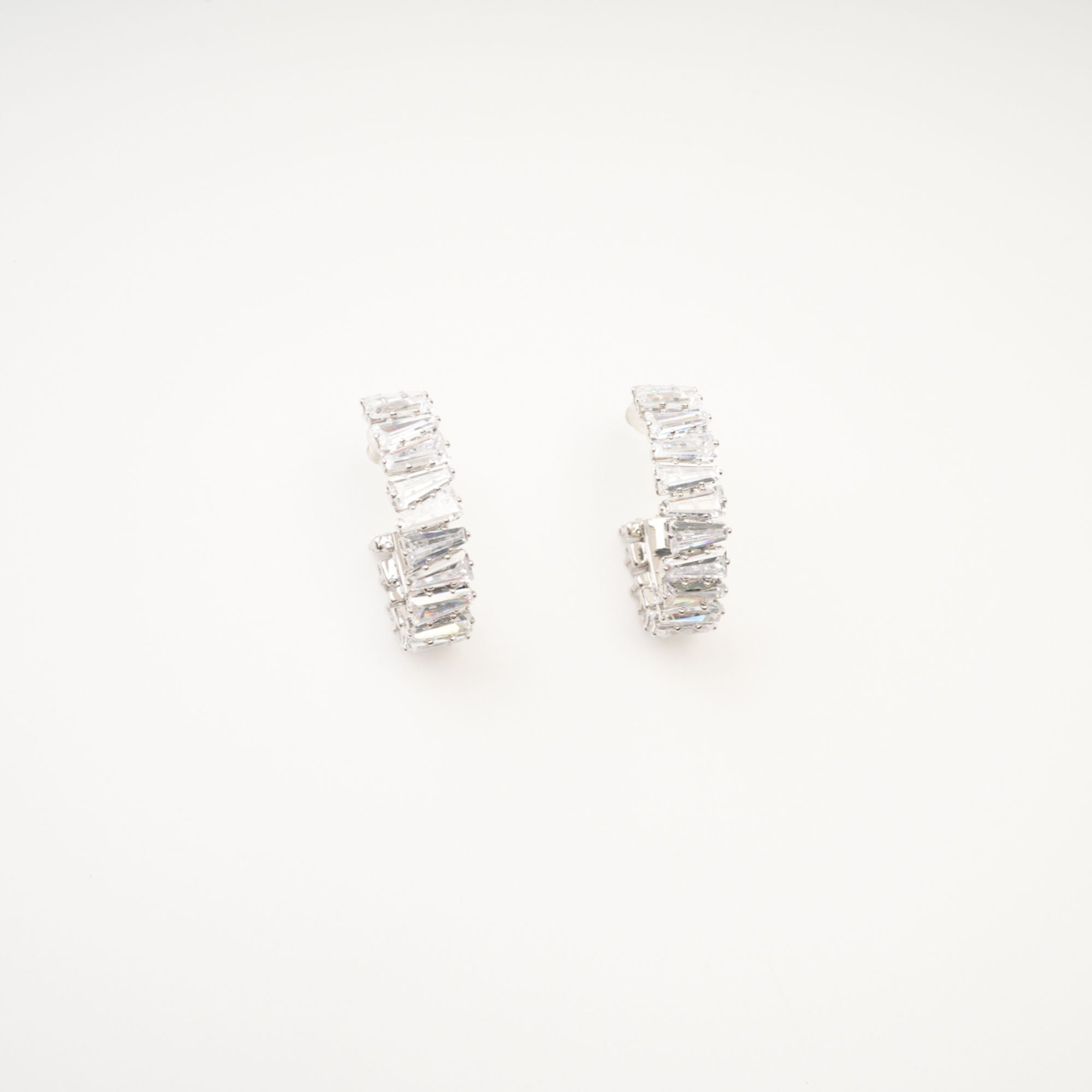 CRYSTAL HOOP EARRINGS FOR WEDDING PARTY GLAM