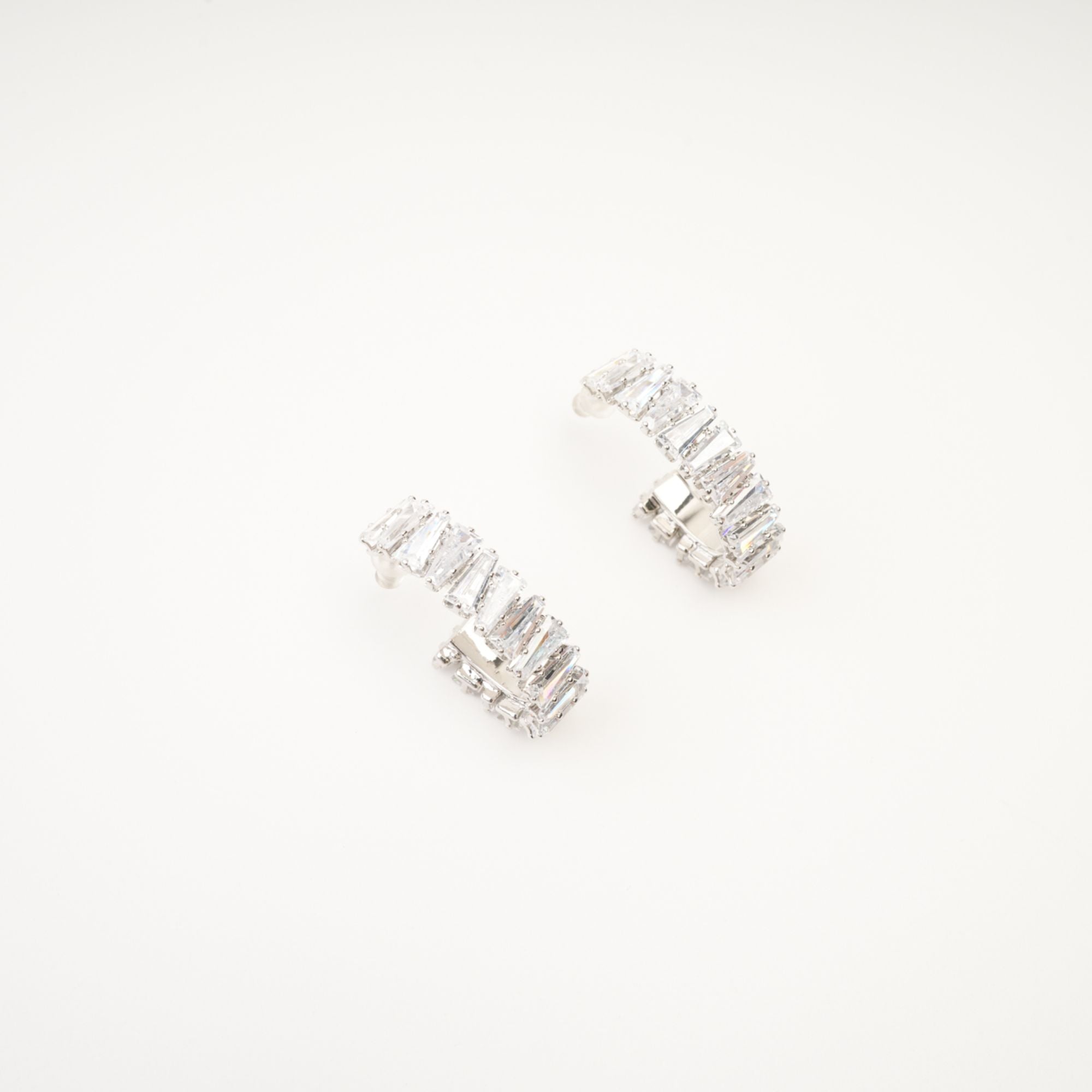 CRYSTAL HOOP EARRINGS FOR WEDDING PARTY GLAM