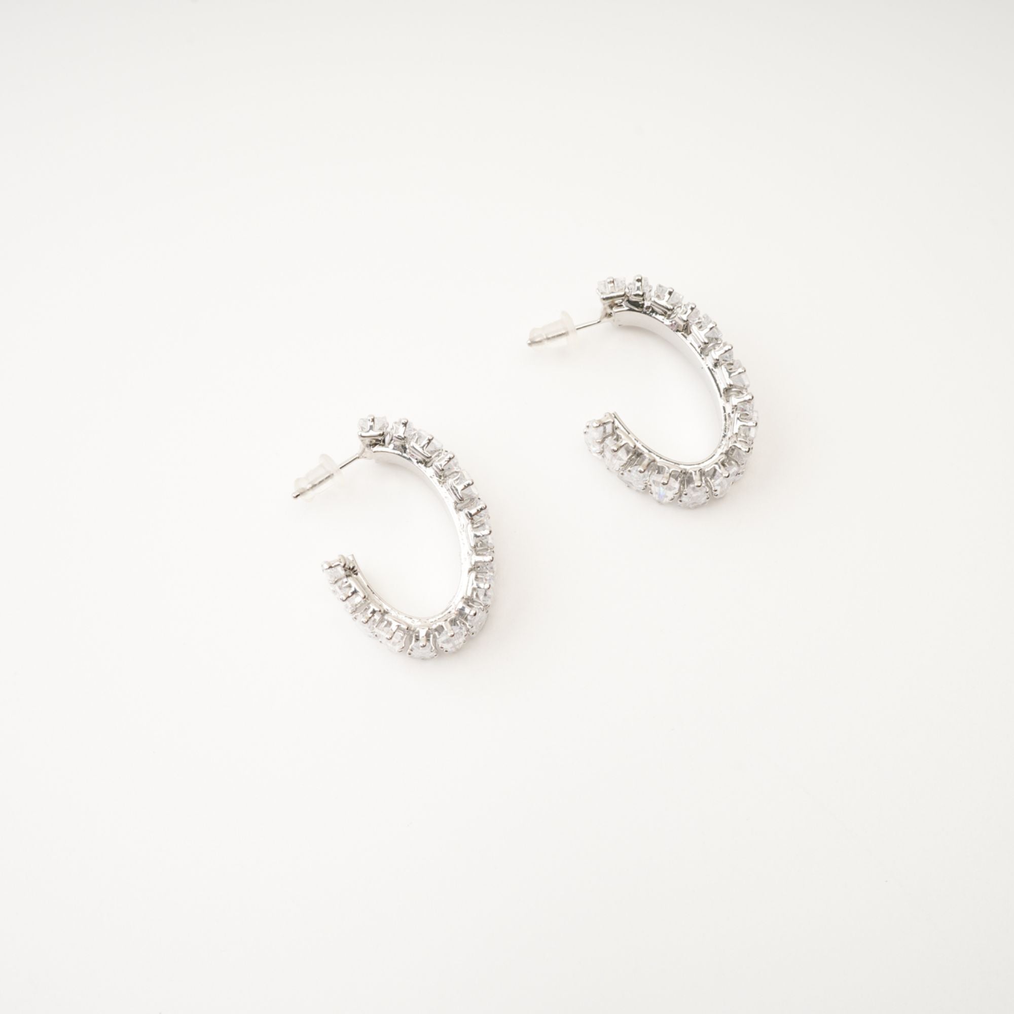 CRYSTAL HOOP EARRINGS FOR WEDDING PARTY GLAM