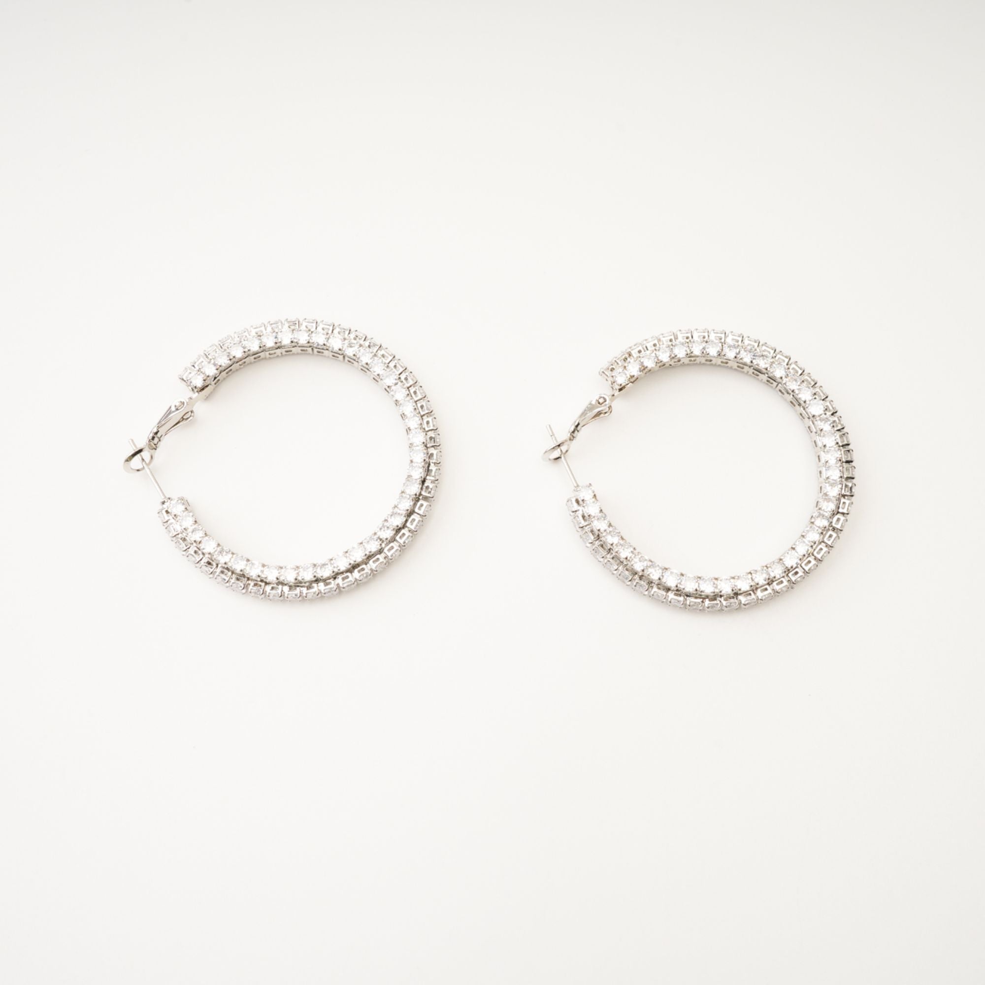 SAIRA CRYSTAL CIRCLE DROP EARRINGS FOR WEDDING