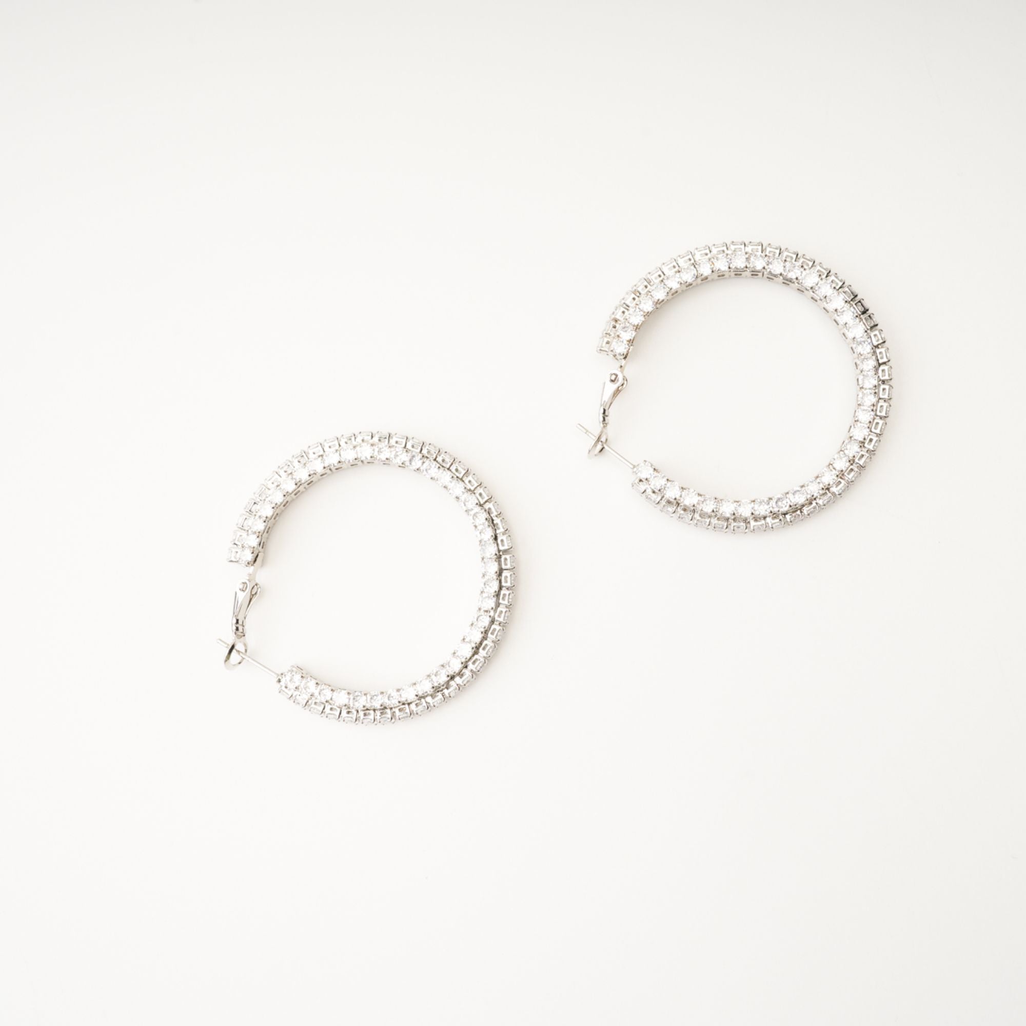 SAIRA CRYSTAL CIRCLE DROP EARRINGS FOR WEDDING
