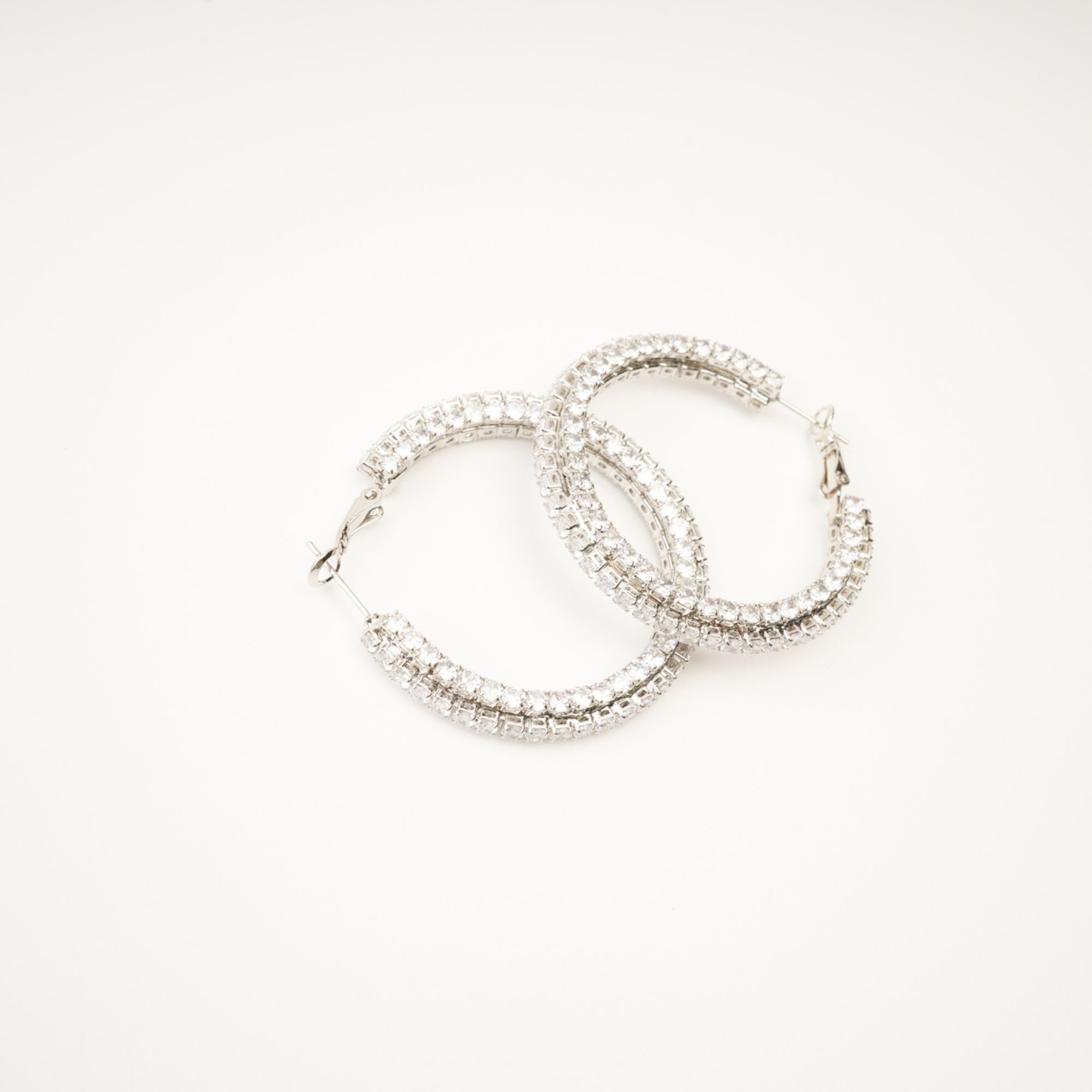 SAIRA CRYSTAL CIRCLE DROP EARRINGS FOR WEDDING