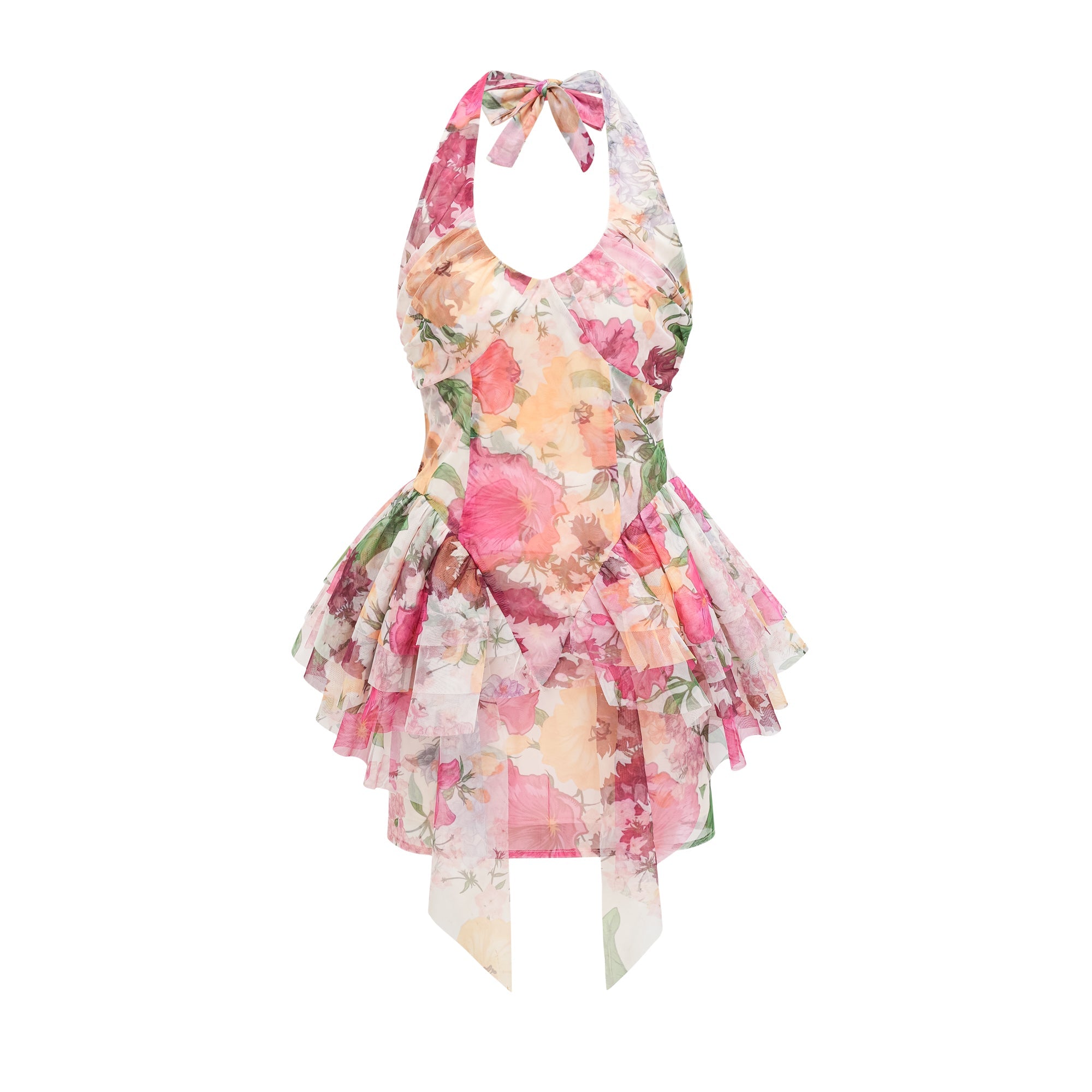 SUZETTE FLORAL MINI DRESS FOR PARTY