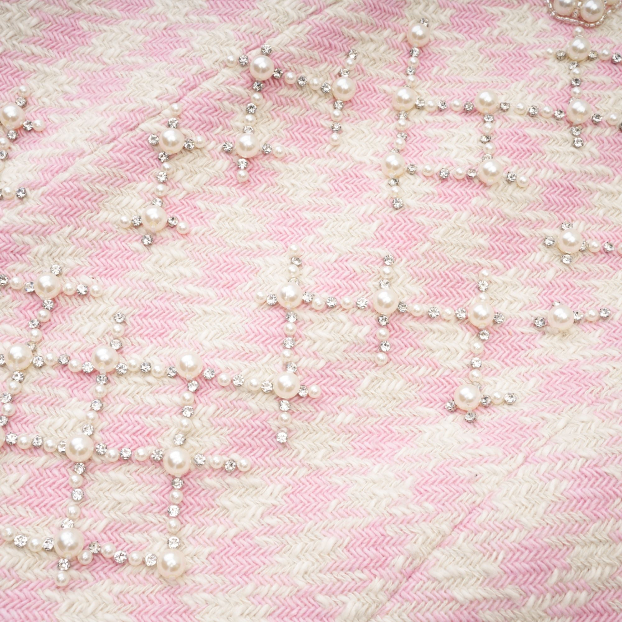 PEARL-EMBELLISHED MINI DRESS FOR COCKTAIL PARTY