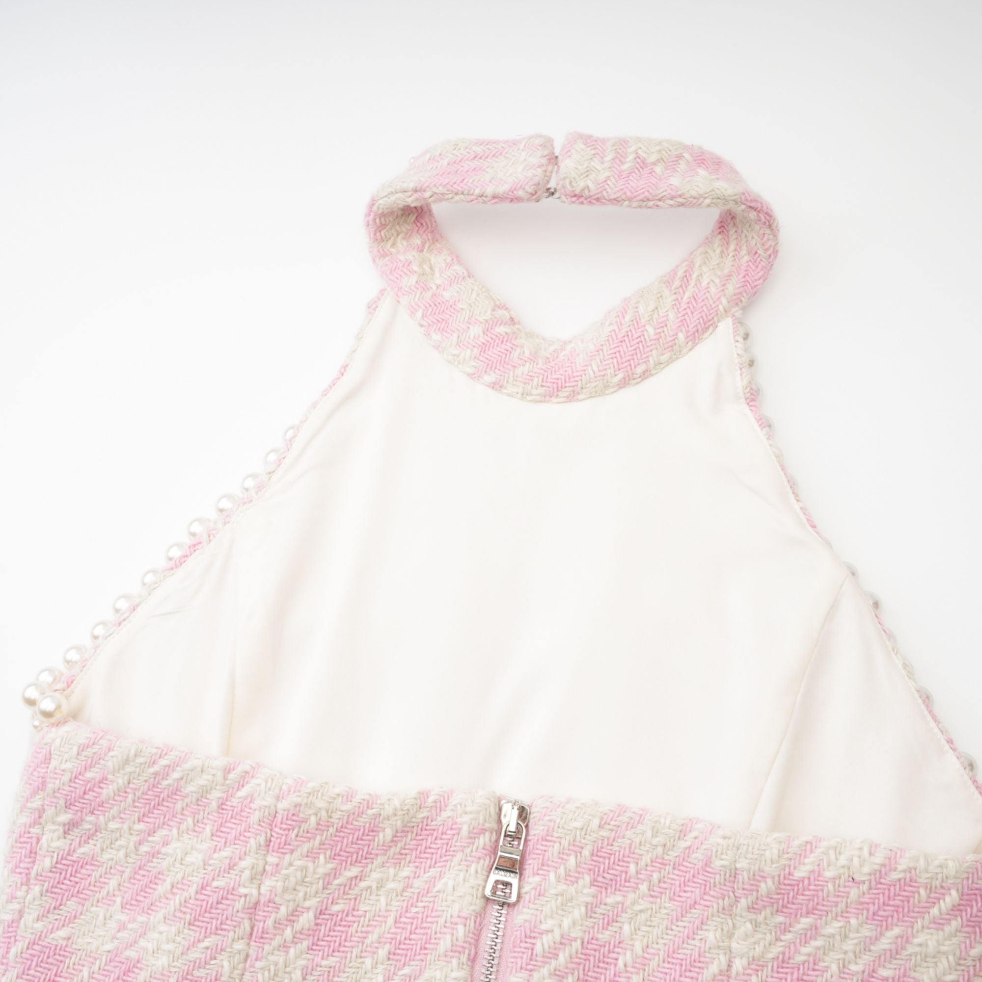 PEARL-EMBELLISHED MINI DRESS FOR COCKTAIL PARTY
