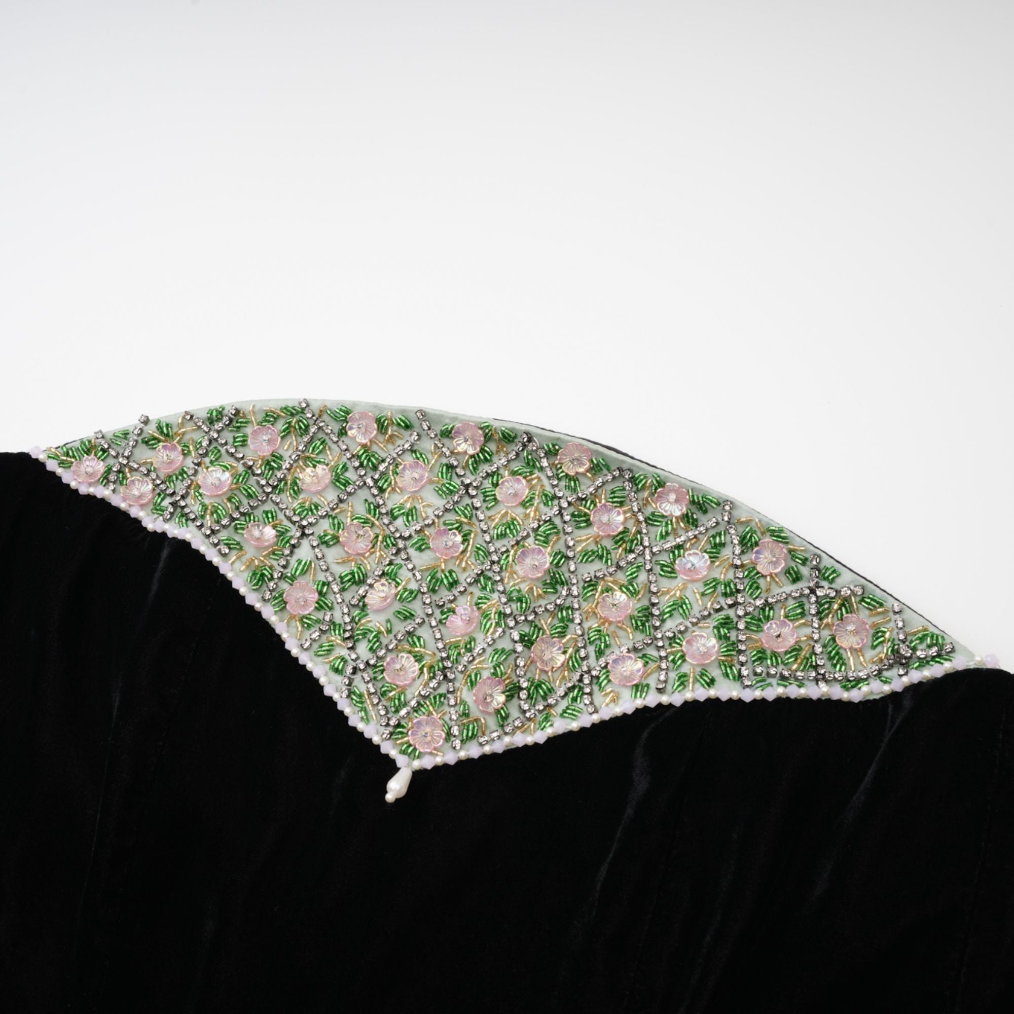 CÉLINE CRYSTAL VELVET DRESS FOR EVENING