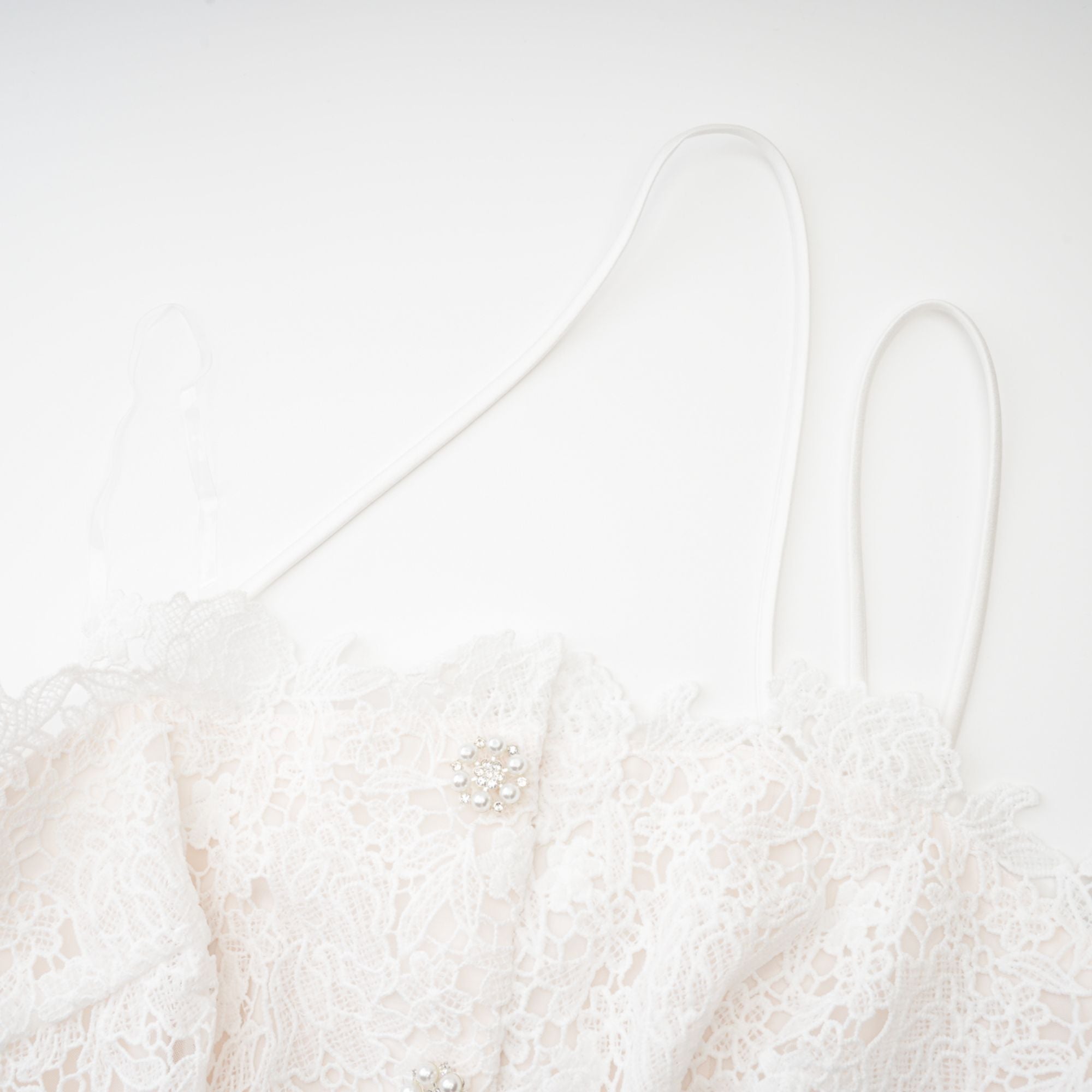 CYRIELLE CORDED LACE TIERED MINI DRESS
