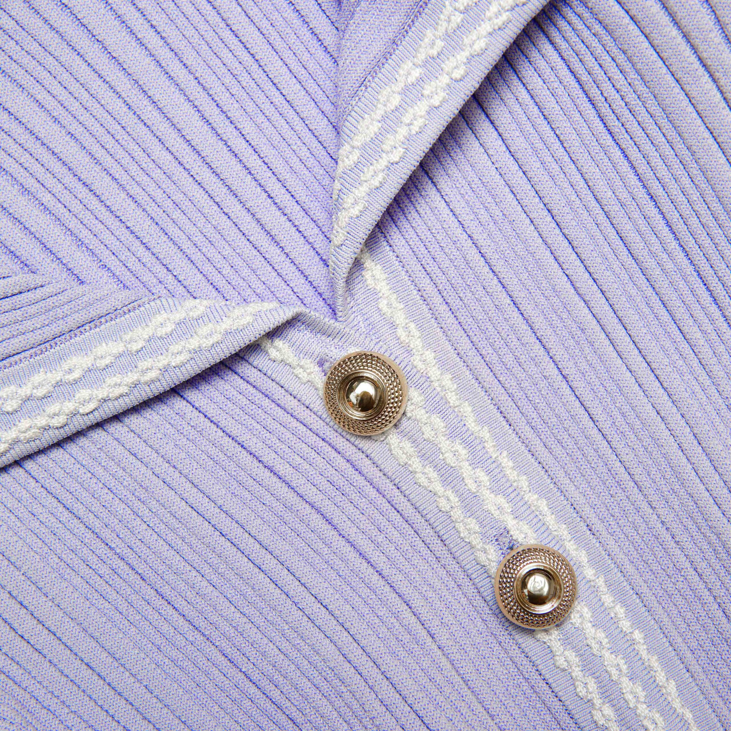 SS25-016S-L_7 LILAC RIBBED KNIT MINI DRESS FOR PARTY