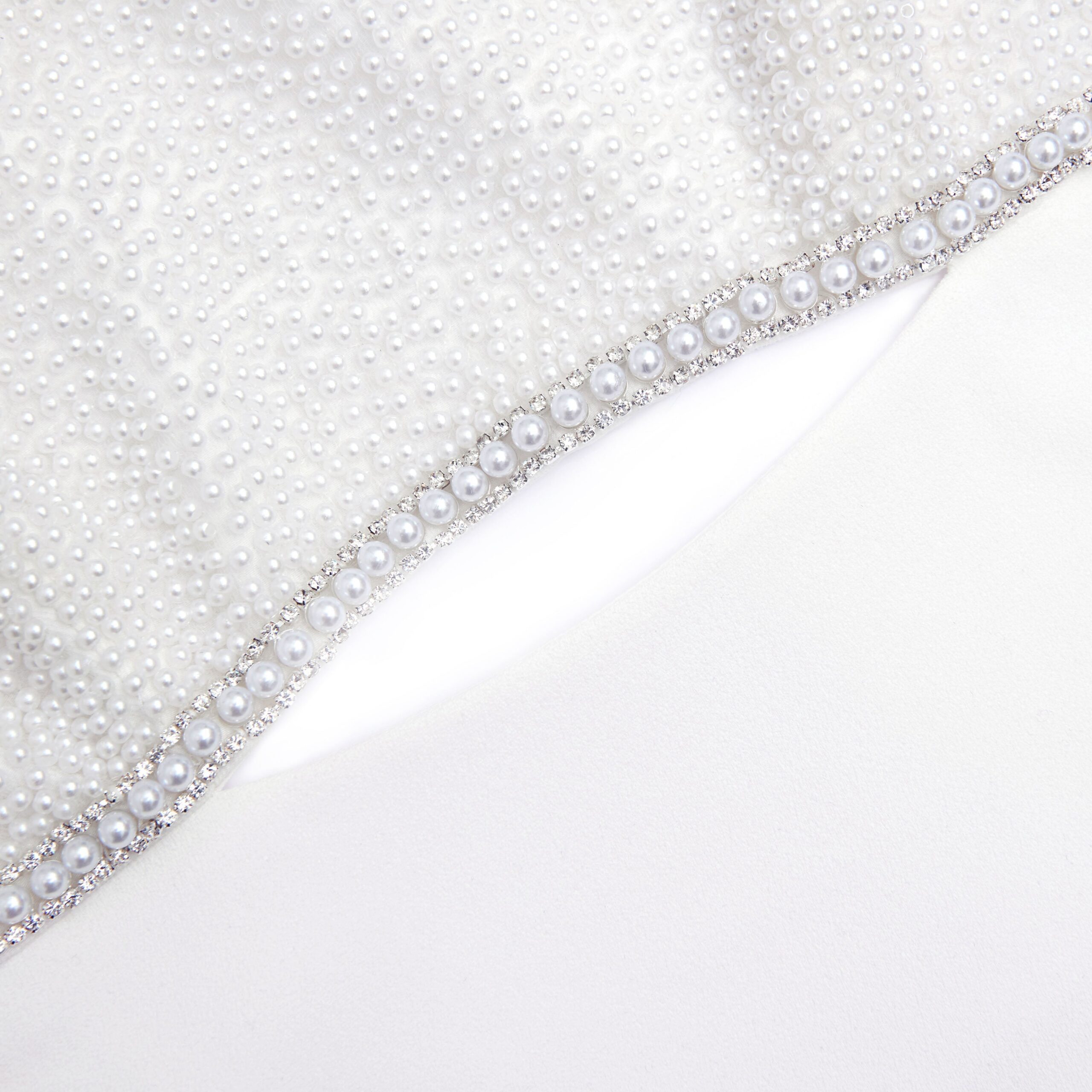 WHITE PEARL BOW MINI DRESS FOR COCKTAIL