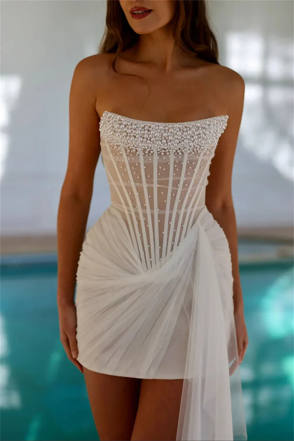 CHARITY MINI DRESS FOR EVENING PARTY