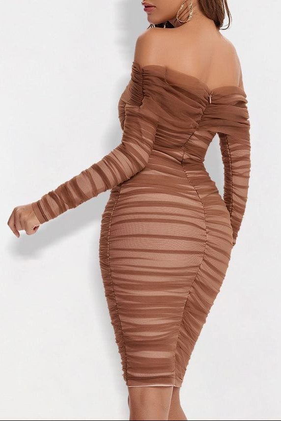 KIMBERLY MIDI DRESS FOR WEDDING GUEST ELEGANT