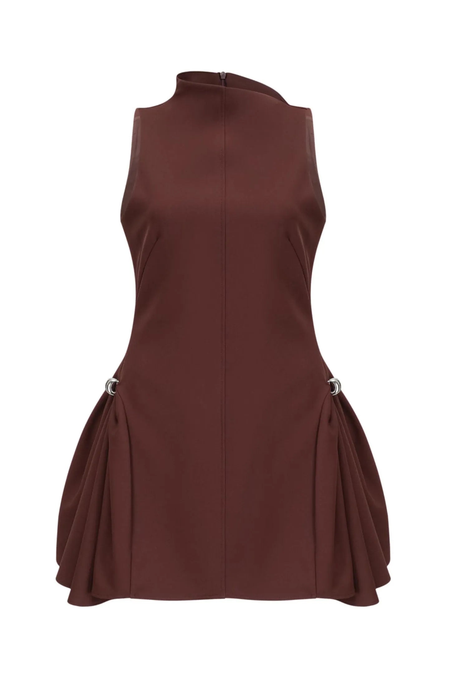 ASYMMETRICAL FLARED MINI DRESS FOR PARTY
