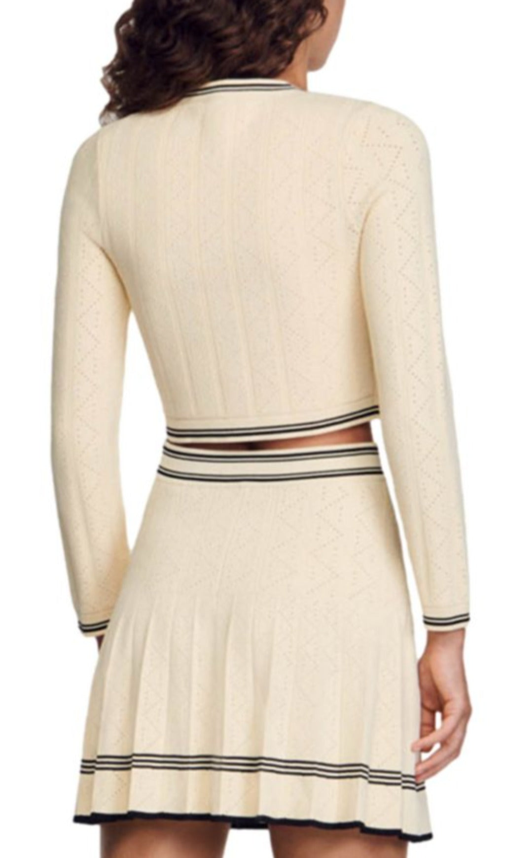 SALAZIE CROPPED POINTELLE CARDIGAN, CASUAL LAYER