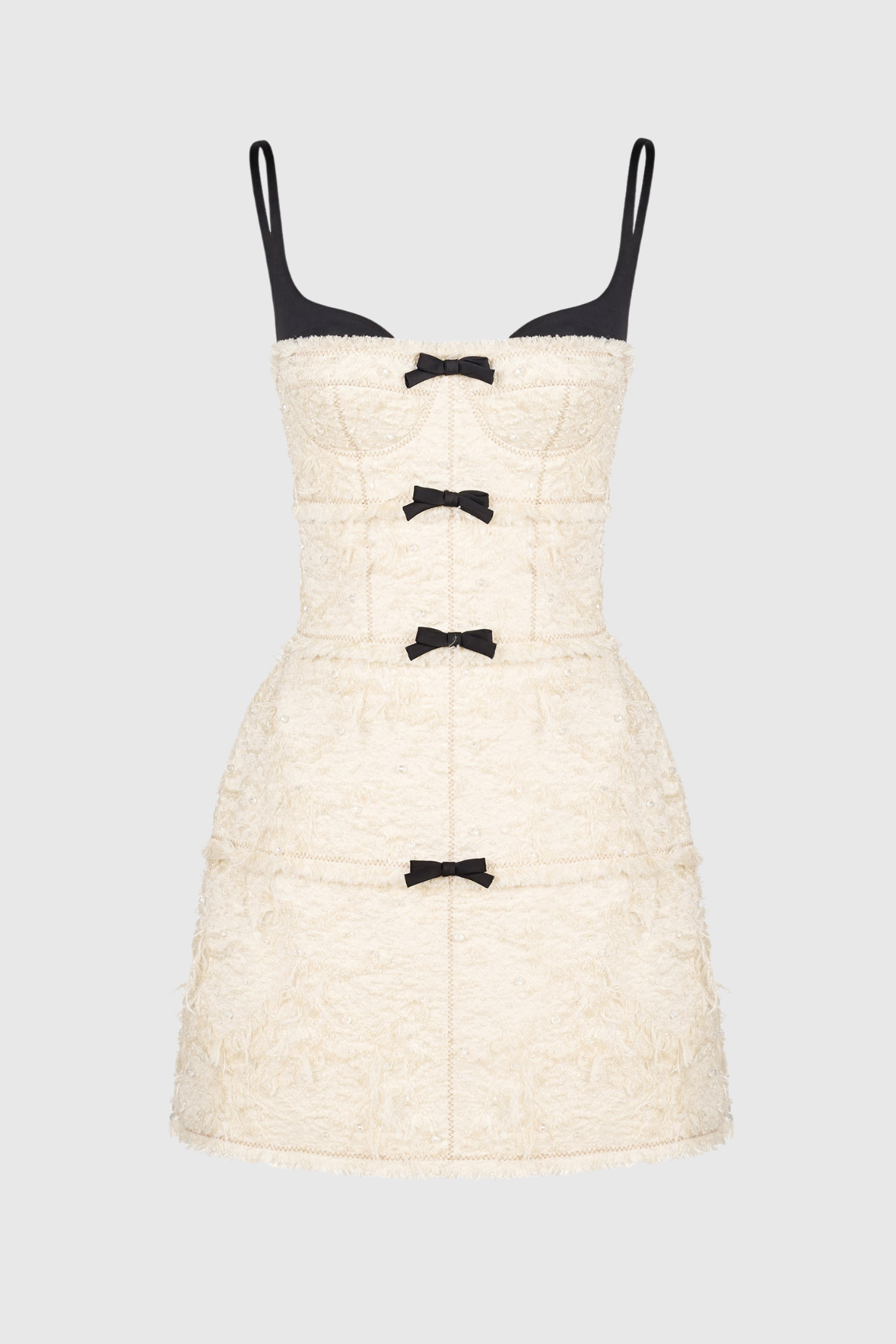 SantosBowJacquardMiniDress-Beige8 SANTOS BOW MINI DRESS, BEIGE, ELEGANT COCKTAIL PARTY