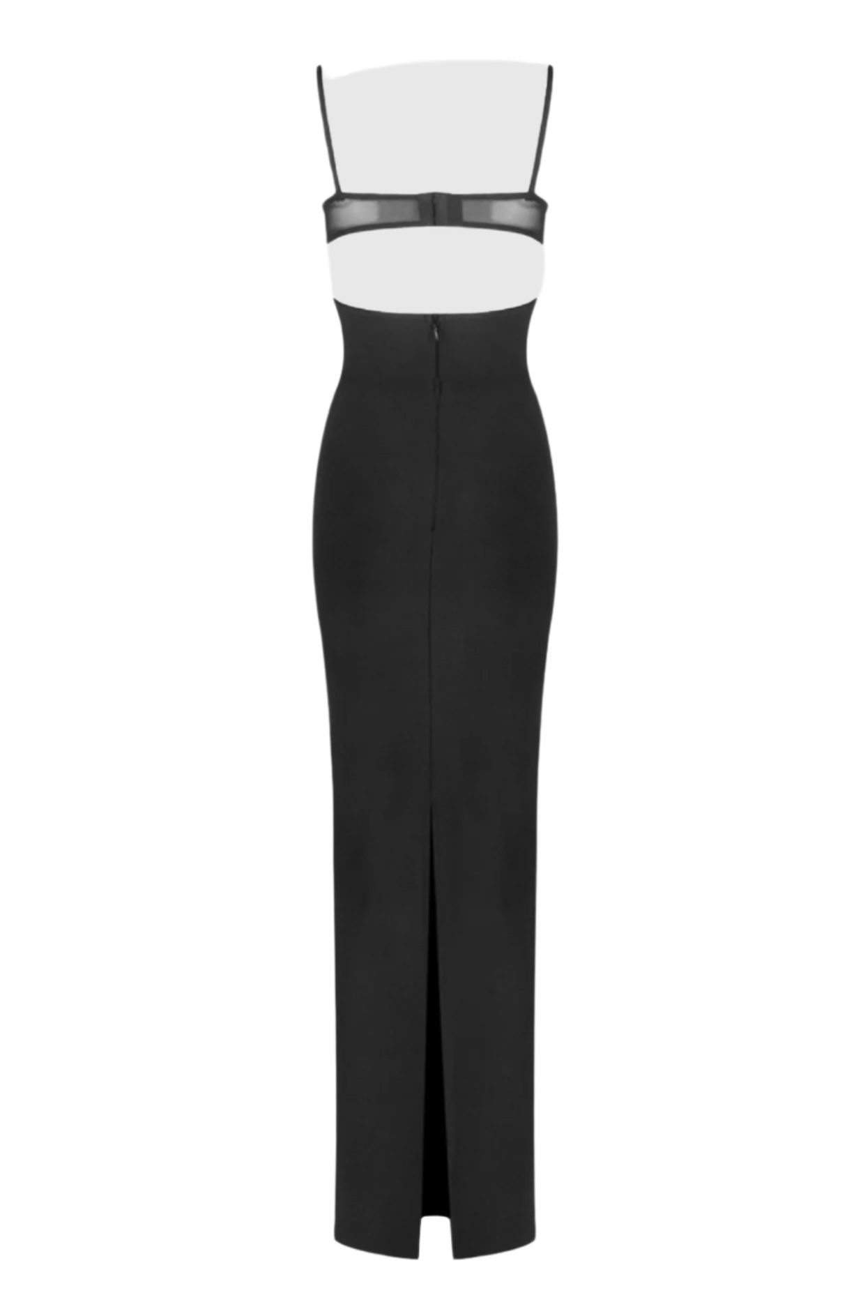 SATHVA CUTOUT MESH MAXI BANDAGE DRESS FOR PARTY
