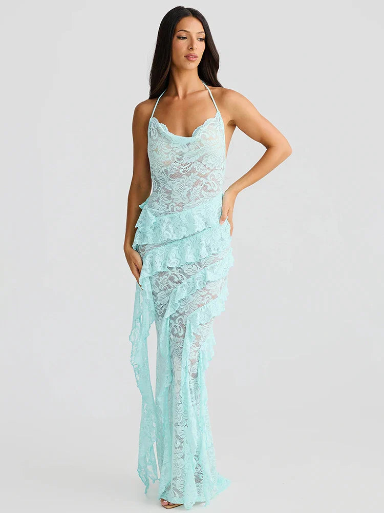 KALEIGH MAXI DRESS - ELEGANT A-LINE FOR WEDDING GUEST