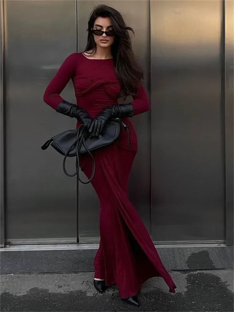 RYLEE MAXI DRESS: ELEGANT A-LINE FOR WEDDING GUEST