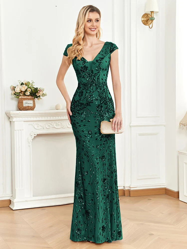 RYANN MAXI DRESS, A-LINE, WEDDING GUEST