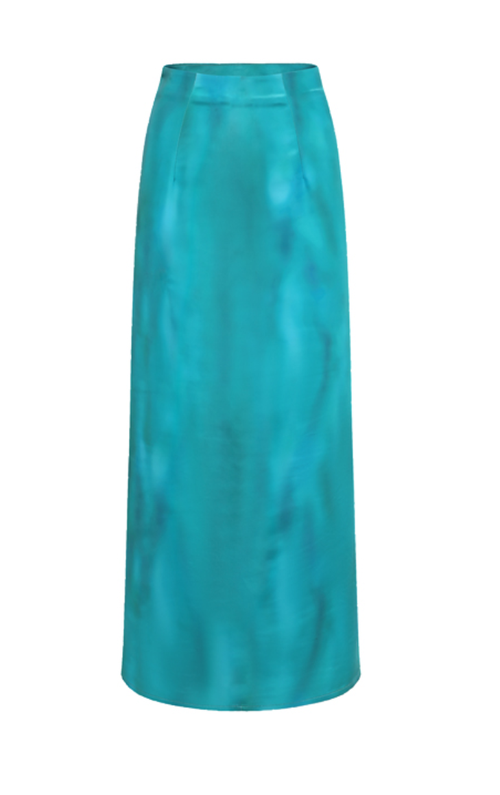EMELINE BLUE CORSET & LONG SKIRT FORMAL SET