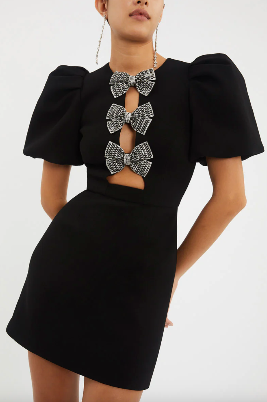 YVONNE BOW MINI DRESS FOR EVENTS