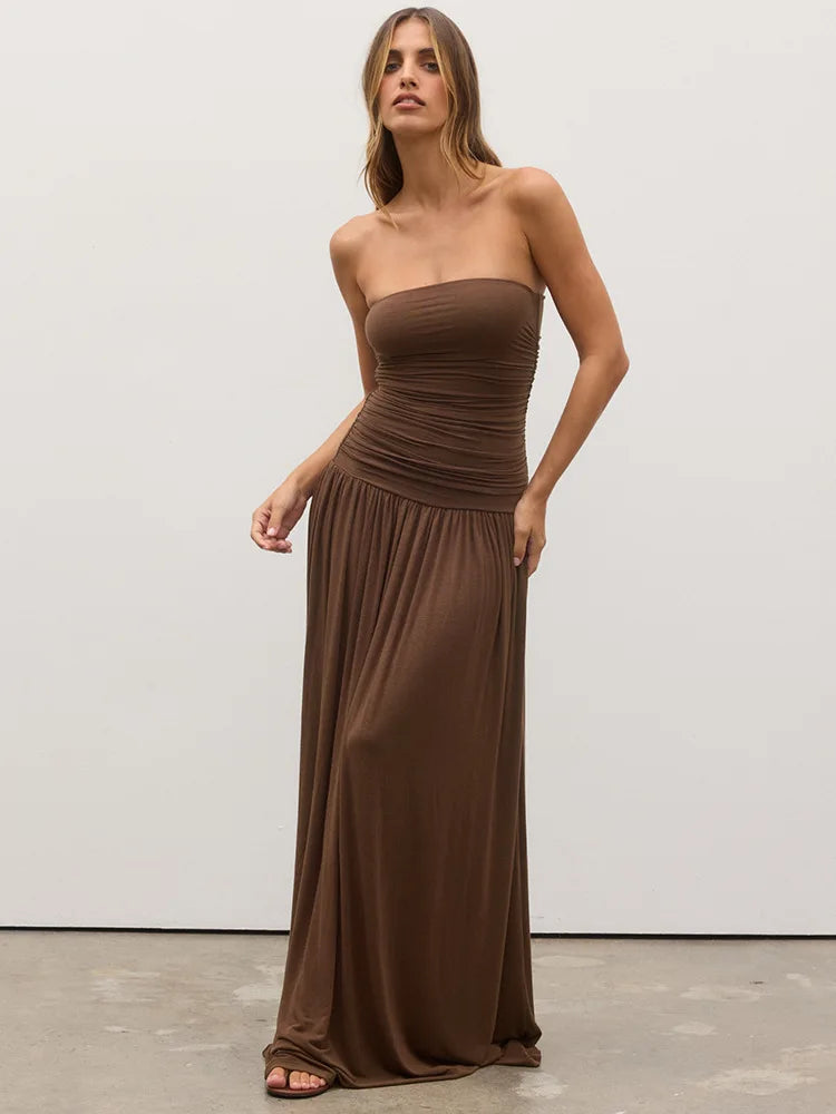 YADIRA MAXI DRESS - ELEGANT A-LINE WEDDING GUEST