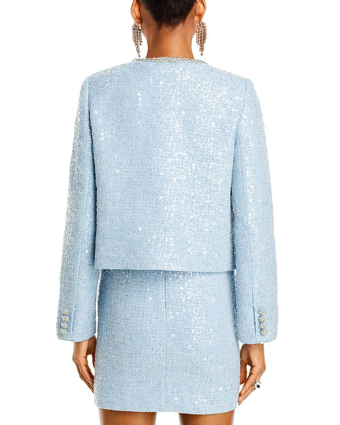 EMBELLISHED BOUCLÉ JACKET, BLAZER STYLE FOR EVENTS