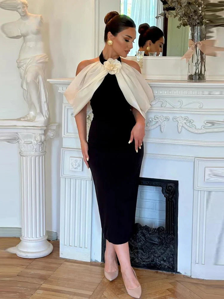 Sfcb07fb086b843b4a3920d929cfb4dc30 DAYANARA MIDI DRESS - ELEGANT A-LINE FOR WEDDING GUEST