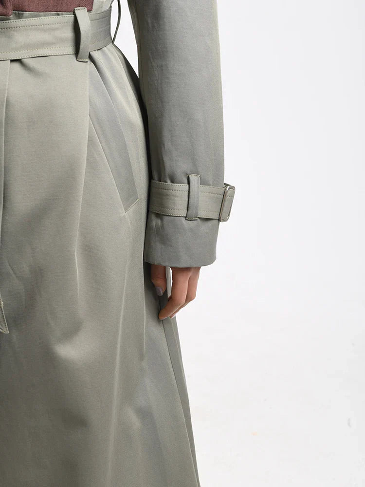 Sffa5a9618cb54dc68365ca826e0f0162a BELTED BLAZER TRENCH COAT, BROWN GRAY OVERSIZED WORK