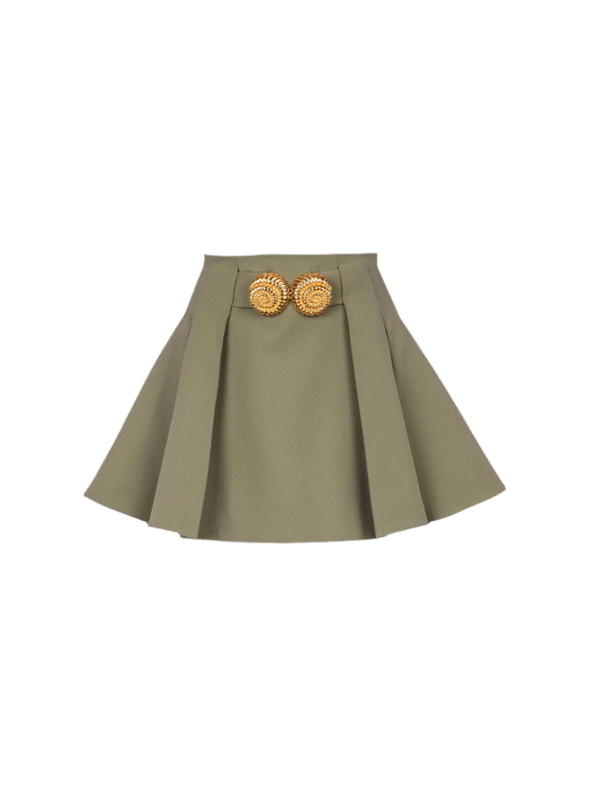 GRAIN DE POUDRE PLEATED MINI SKIRT FOR WORK