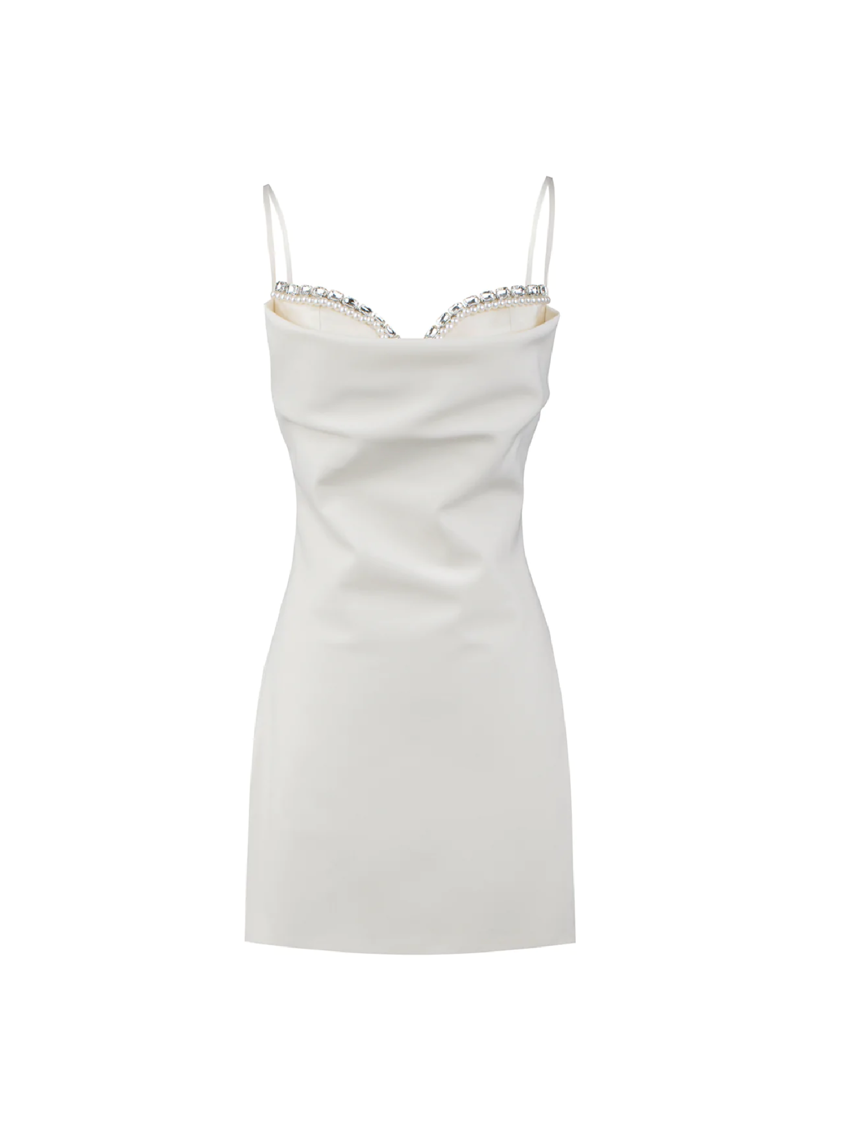 ELEGANT WHITE ELSIE DRESS FOR WEDDING GUEST