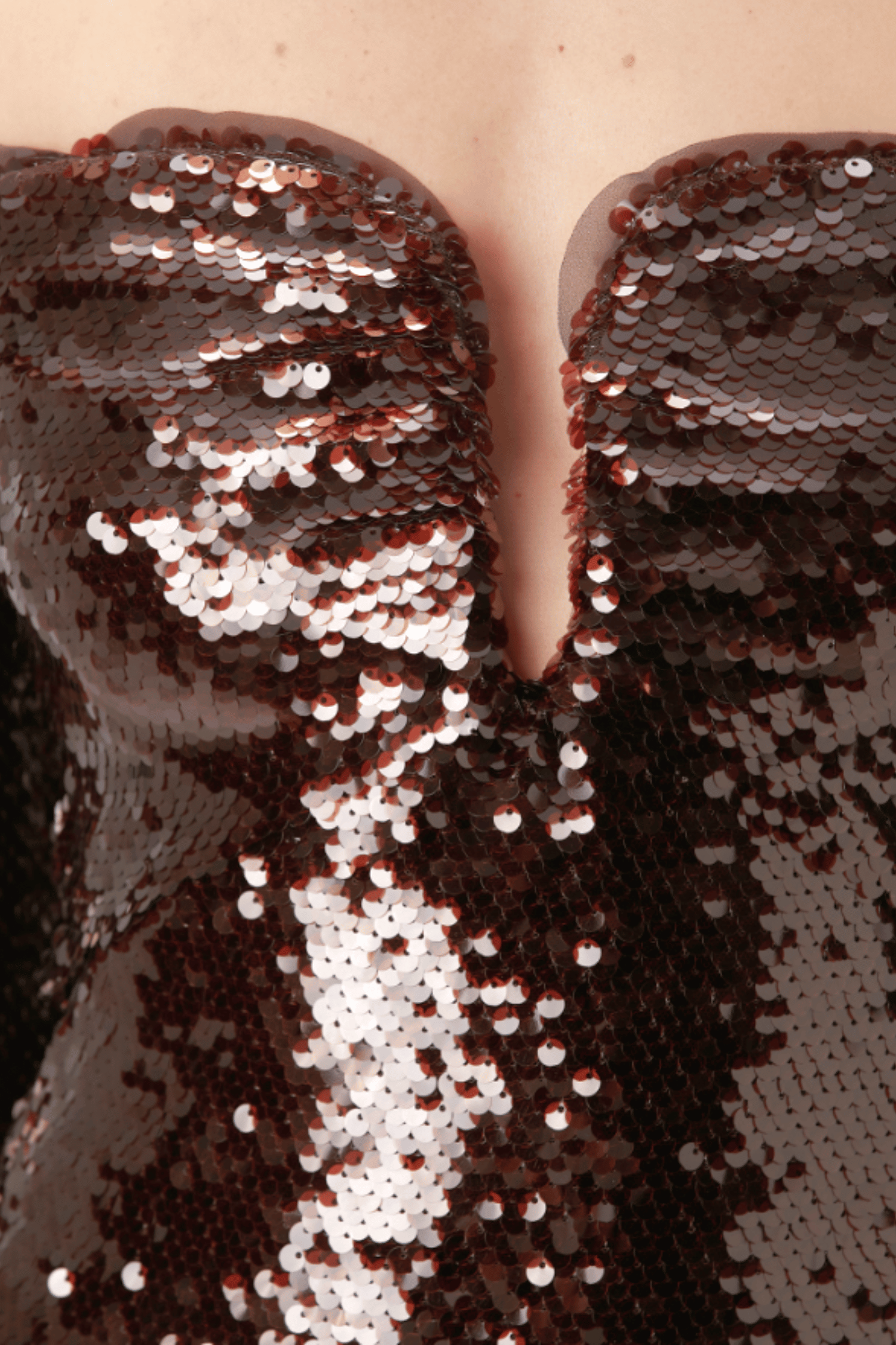 SOLVAY SEQUIN OFF-SHOULDER MAXI DRESS