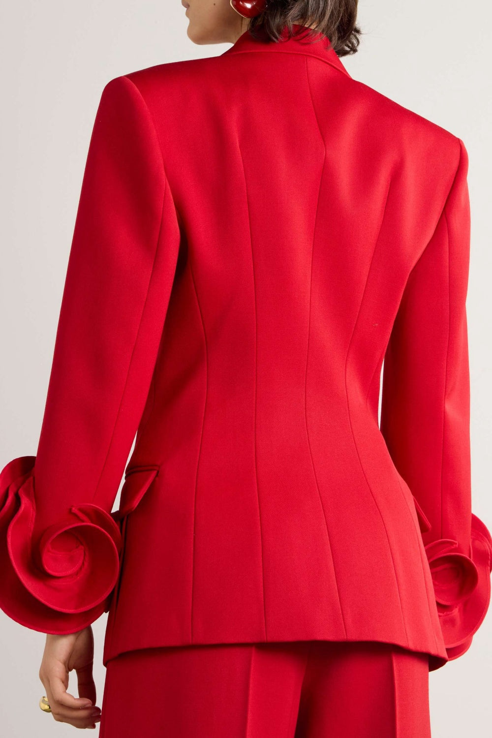 SOPHIA ROSE APPLIQUÉ BLAZER RED EVENING