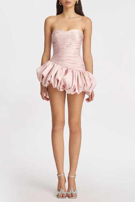 Stolen-fw29531_544x855_f21f0860-7f14-4155-afb7-13725eb44fe3 BALLOON DRAPED STRAPLESS PINK MINI DRESS