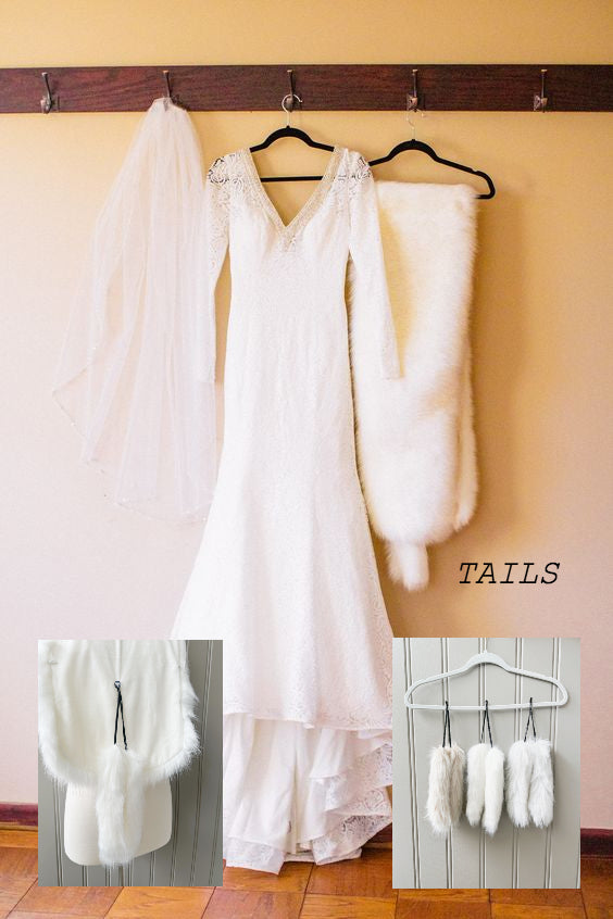 ISABEL FUR SHAWL FOR WEDDING EVENING WRAP