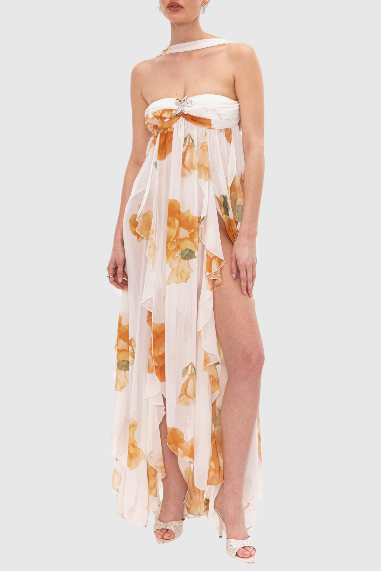 TakalaFloralHalterBacklessSplitMaxiDress_5 TAKALA FLORAL MAXI DRESS BACKLESS HALTER