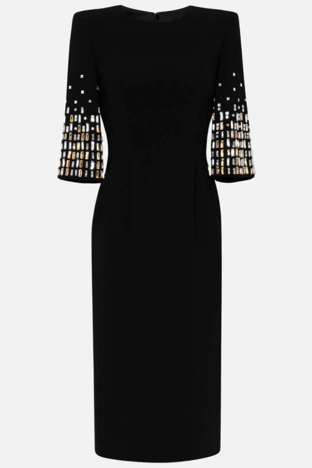 TANISHA CRYSTAL MIDI DRESS FOR WEDDING GUEST