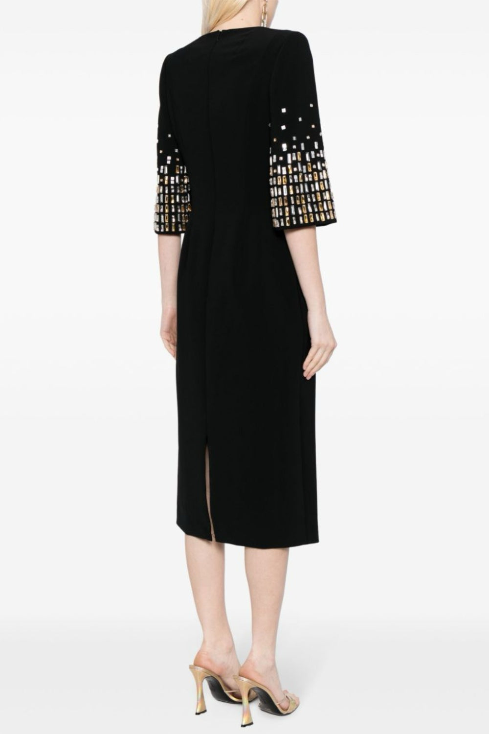 TANISHA CRYSTAL MIDI DRESS FOR WEDDING GUEST