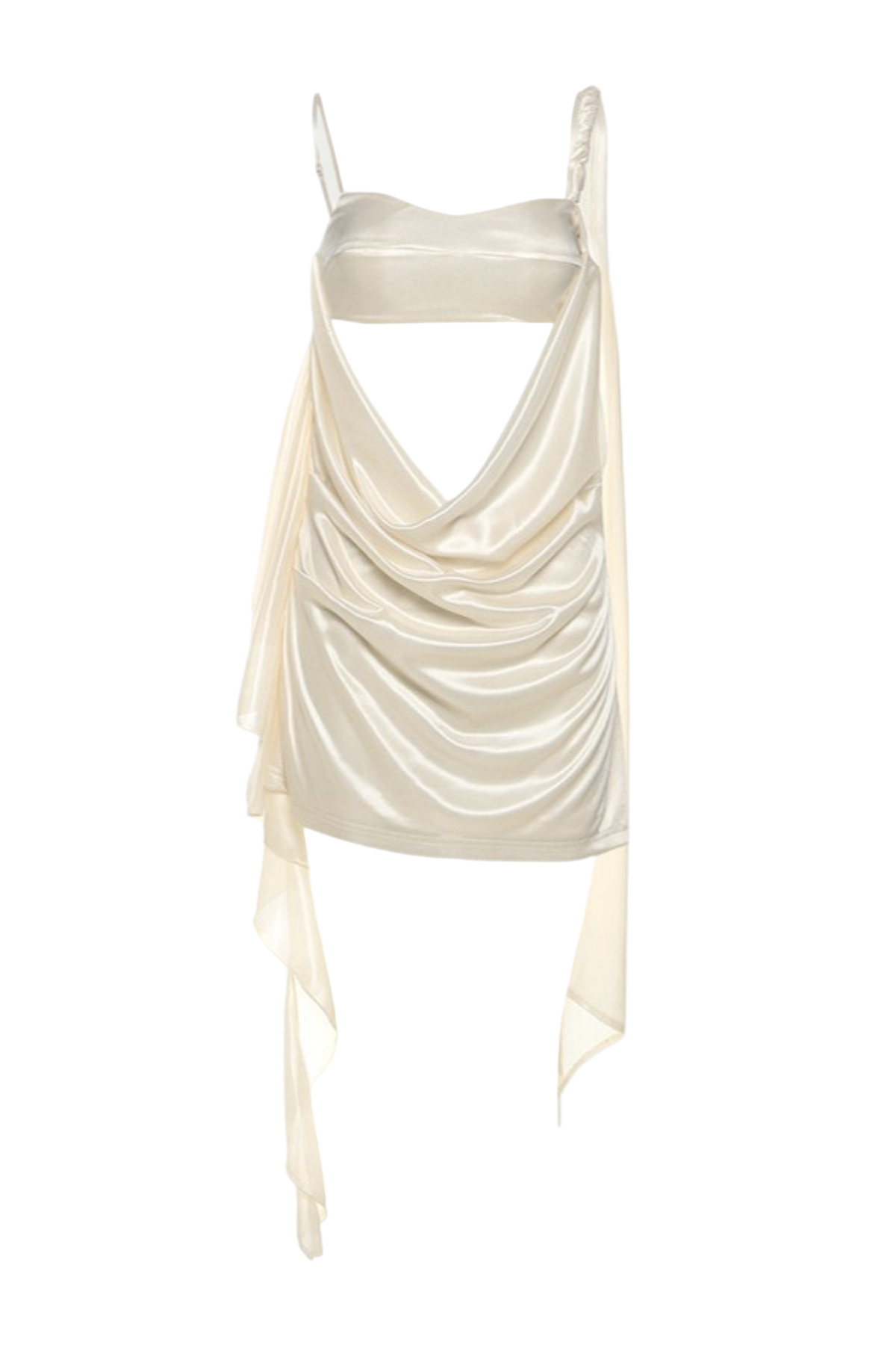 TEADA CUTOUT DRAPE MINI DRESS FOR PARTY