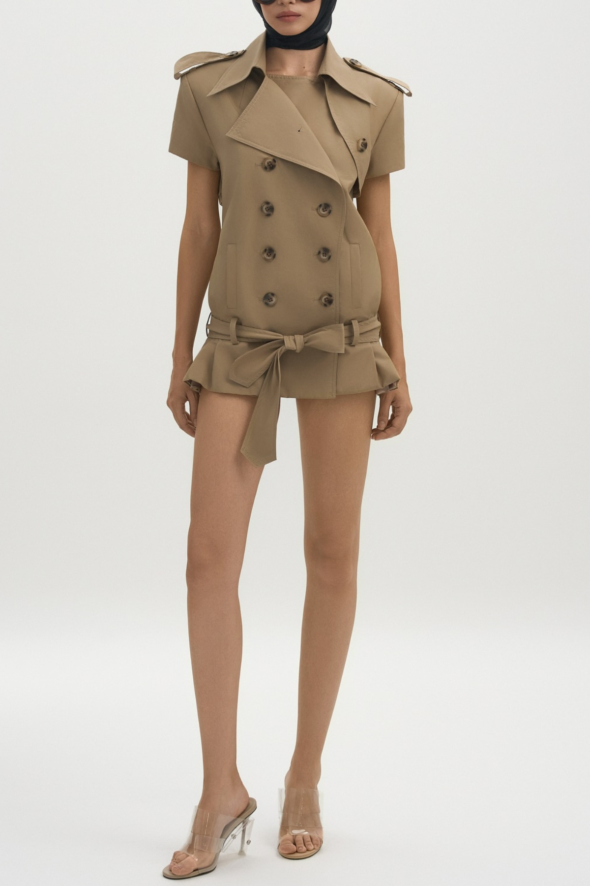 ThatcaDoubleBreastedTrenchMiniDress-Khaki6 THATCA DOUBLE BREASTED TRENCH MINI DRESS KHAKI