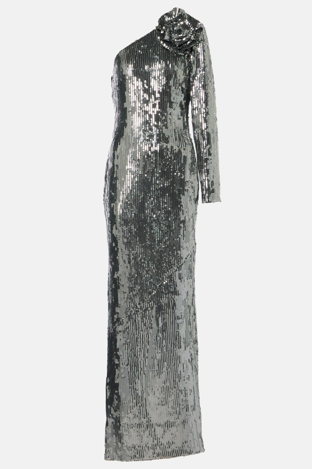 THIRZA ONE SHOULDER SEQUIN MAXI DRESS