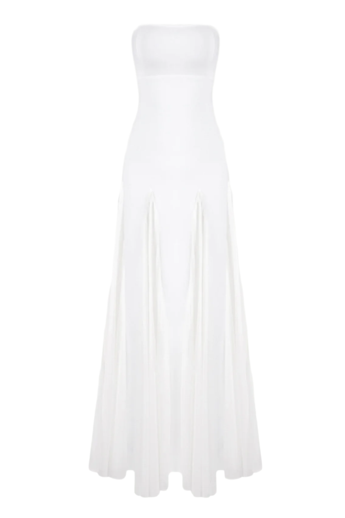 DIMIYA STRAPLESS MESH MAXI BANDAGE DRESS