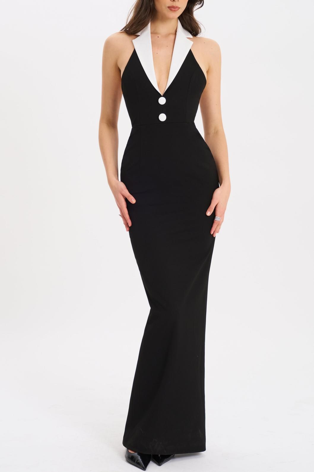 TsankoHalterMaxiBandageDress_3 TSANKO HALTER BANDAGE DRESS - BODYCON SILHOUETTE